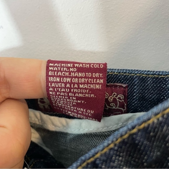 SB Jeans Y2K Denim Mini Dress Sz XS Blue Sweetheart Neckline Overalls Barbie 90s - Picture 10 of 10